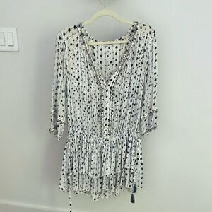 Blue poupette coverup